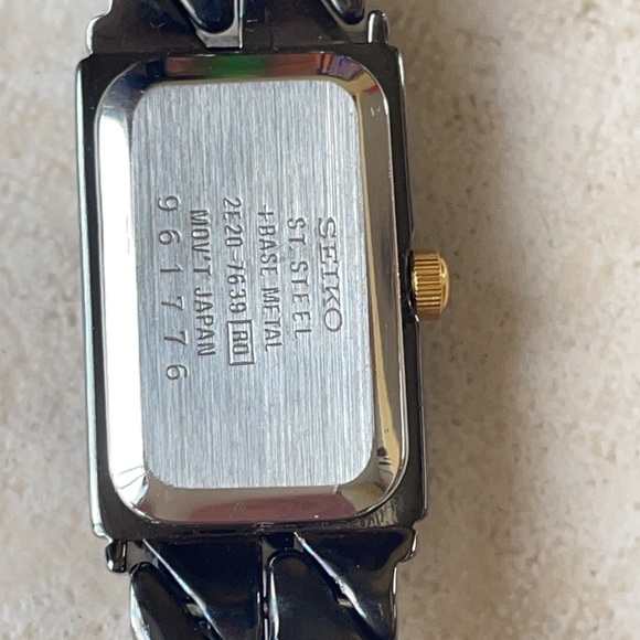 Seiko lady battery water resistant gunmetal main image 7